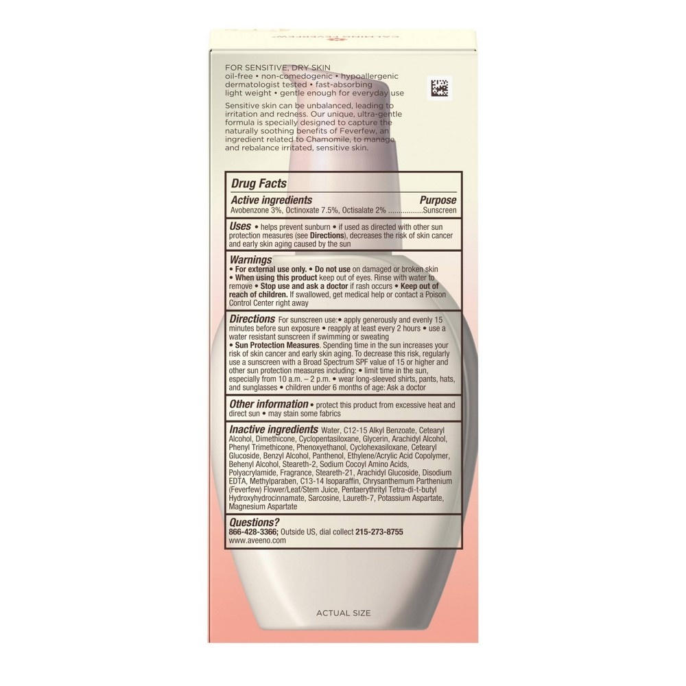 slide 3 of 12, Aveeno Ultra-Calming Daily Moisturizer Sunscreen - SPF 15 - 4 fl oz, 15 x 4 fl oz