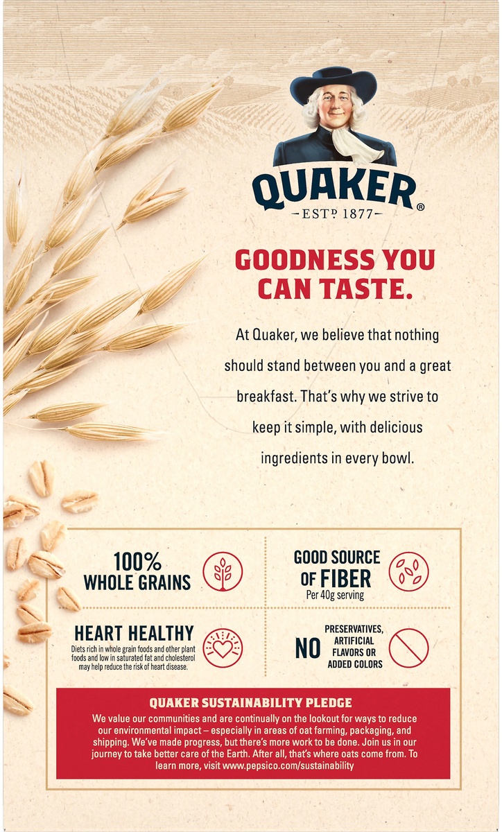slide 6 of 9, Quaker Original Heart Healthy Oatmeal - 12ct, 12 ct