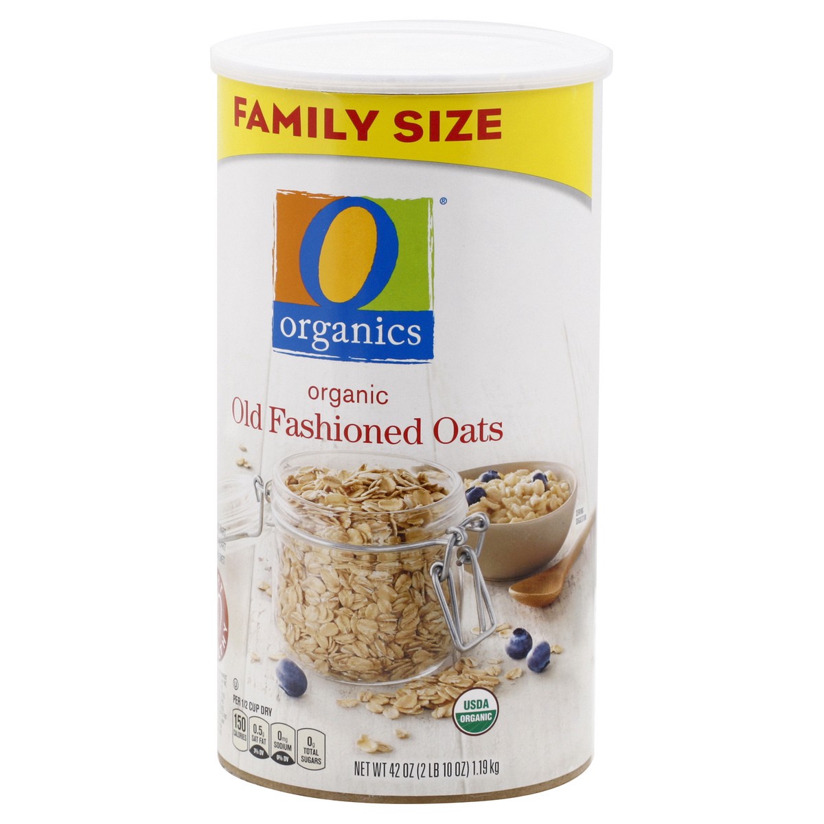 slide 3 of 9, O Orgnc Oatmeal Old Fashion Family Size, 