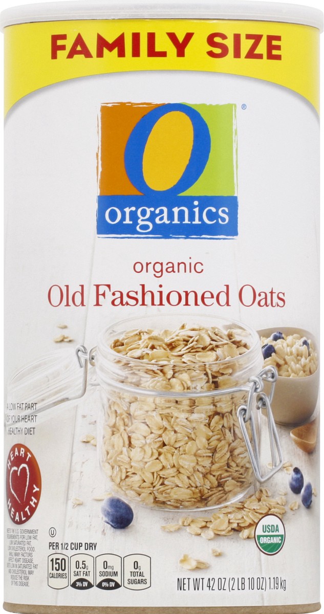 slide 6 of 9, O Orgnc Oatmeal Old Fashion Family Size, 