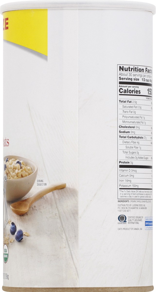 slide 8 of 9, O Orgnc Oatmeal Old Fashion Family Size, 