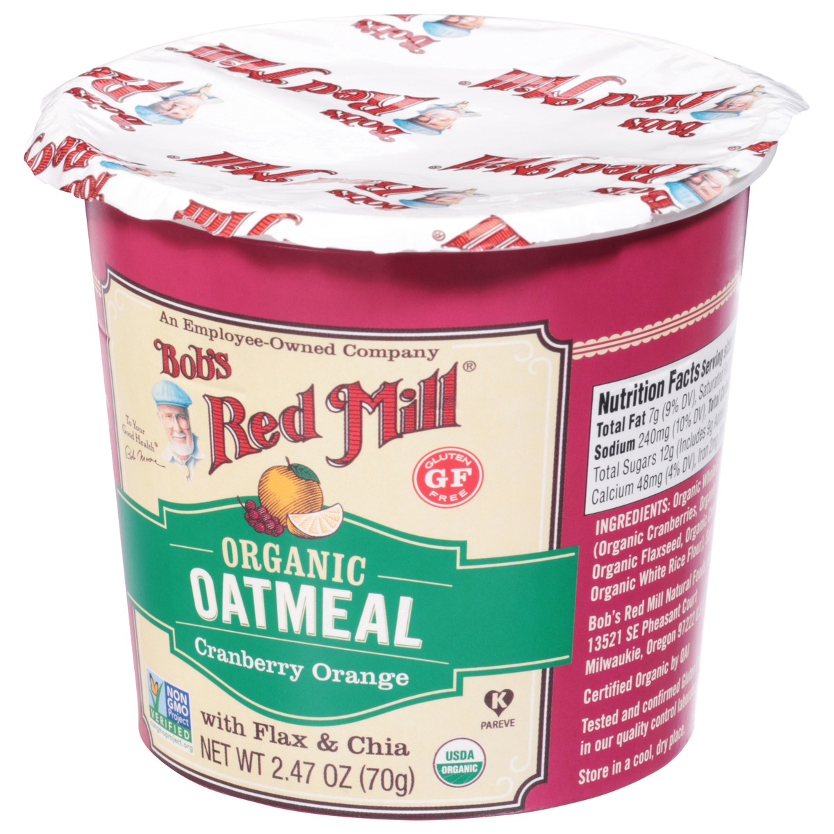 slide 5 of 9, Bob's Red Mill Oatmeal 2.47 oz, 2.47 oz