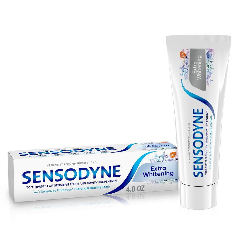 slide 1 of 9, Sensodyne Extra Whitening Toothpaste, 1 ct