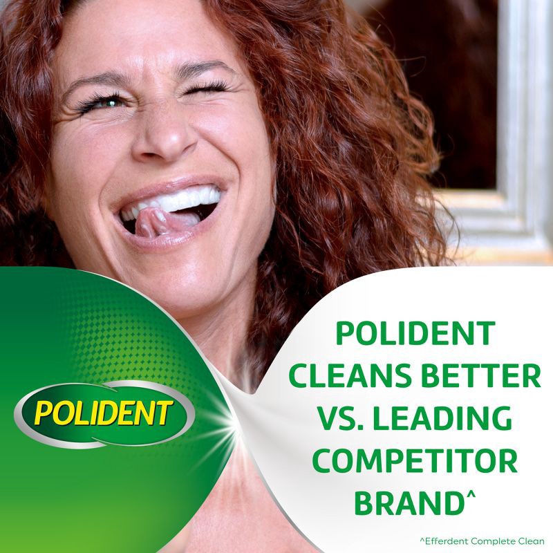 slide 4 of 9, Polident Overnight 120ct Denture Cleaning Tablets, 120 ct