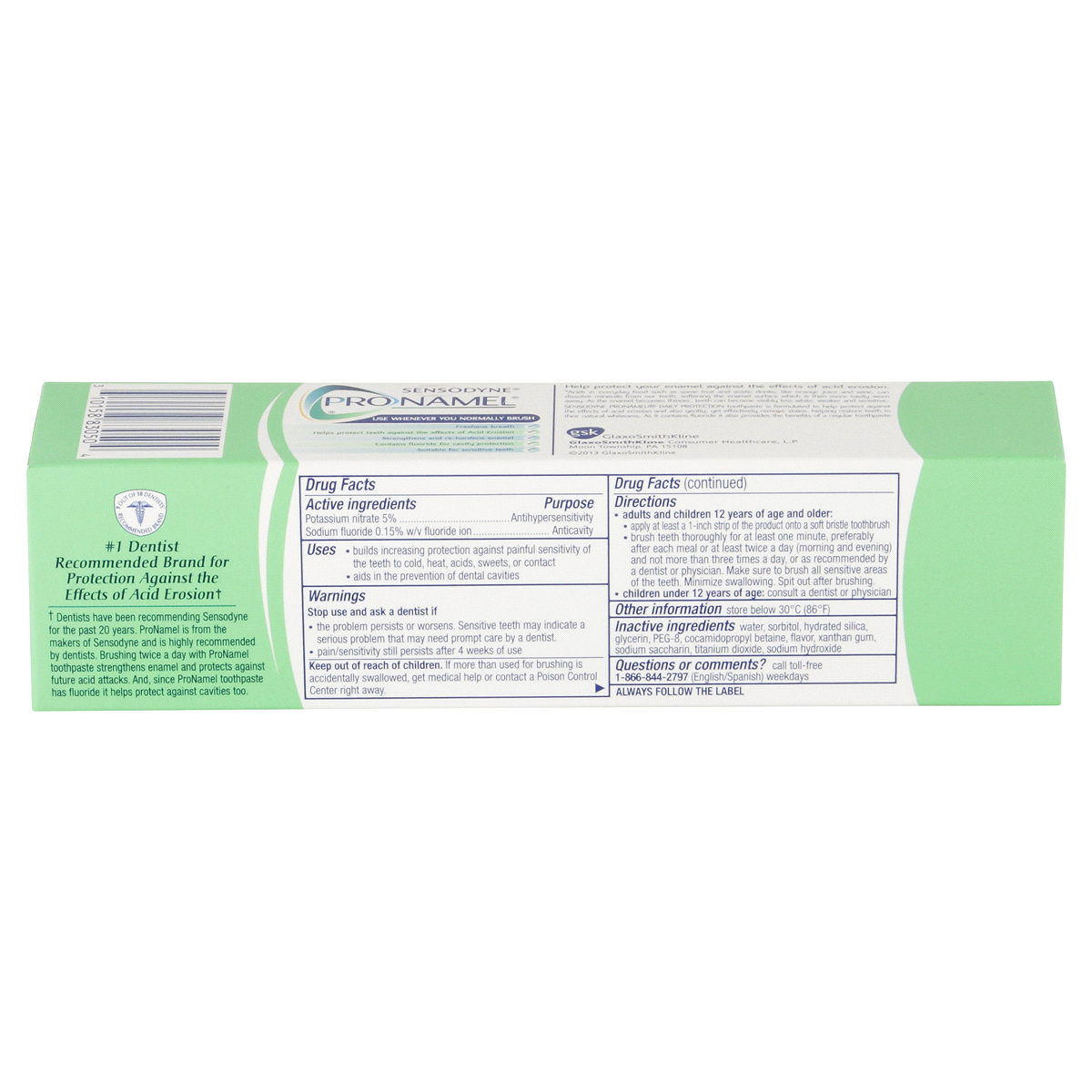 slide 3 of 5, Sensodyne ProNamel Mint Essence Daily Protection Toothpaste, 4 oz