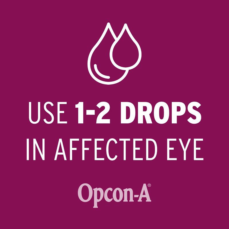 slide 5 of 7, Opcon A Opcon-A Allergy Eye Drops for Itch and Redness Relief - 0.5 fl oz, 0.5 fl oz