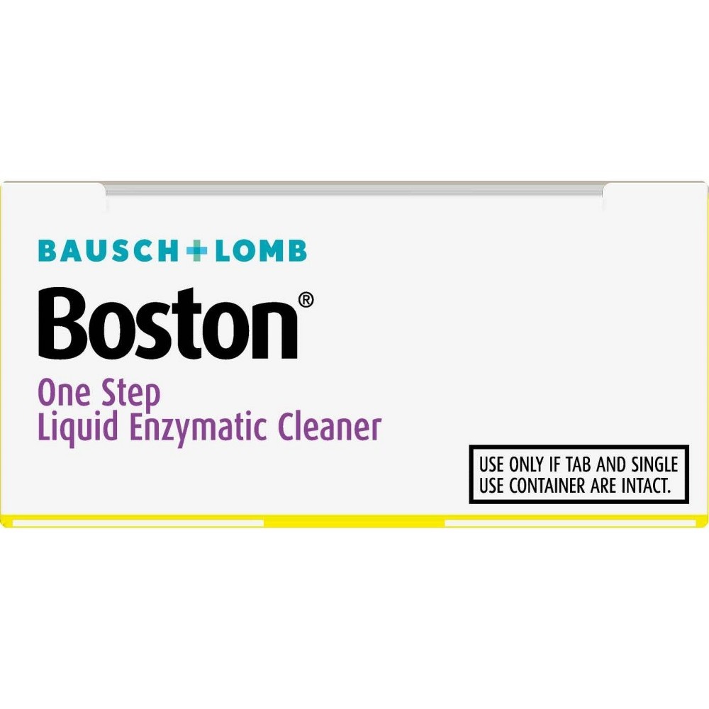 slide 6 of 9, Bausch + Lomb Boston One Step Liquid Enzymatic Cleaner, 12 ct