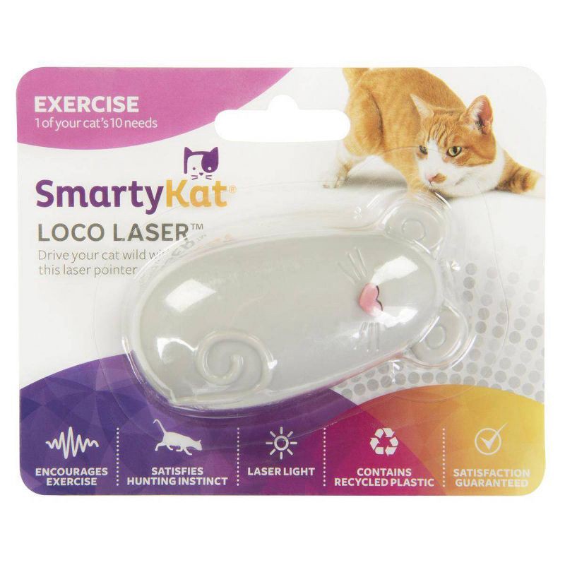 slide 1 of 9, SmartyKat Loco Laser Electronic Cat Toy, 1 ct