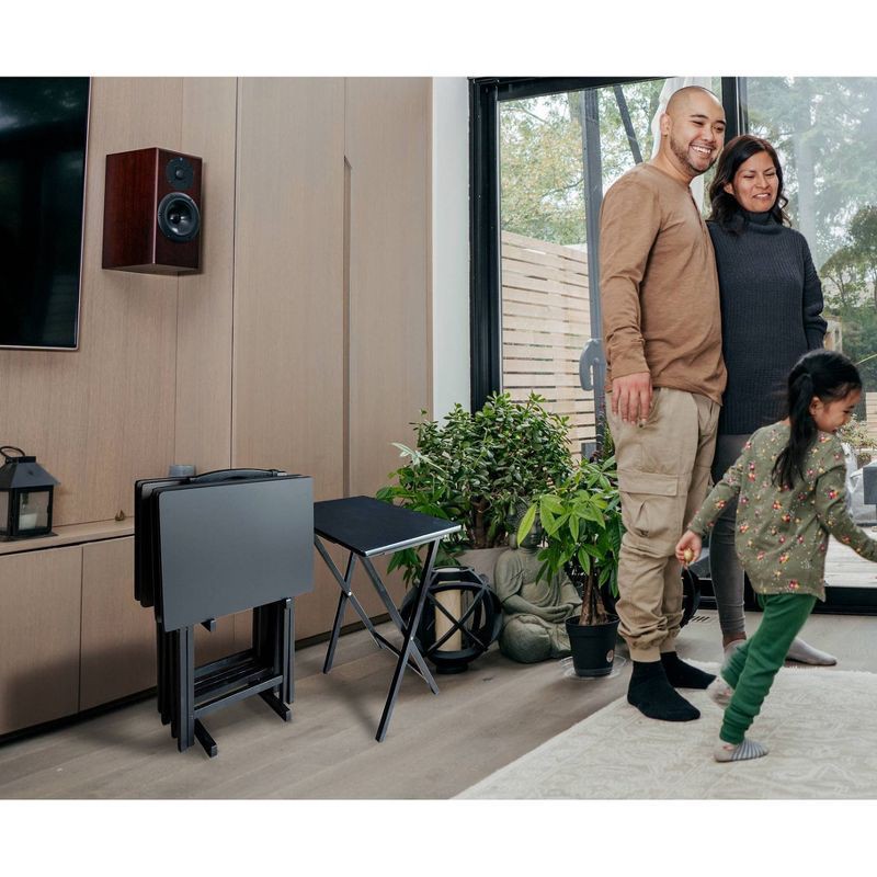 slide 3 of 3, Peakform TV Tray Wood Black, 1 ct