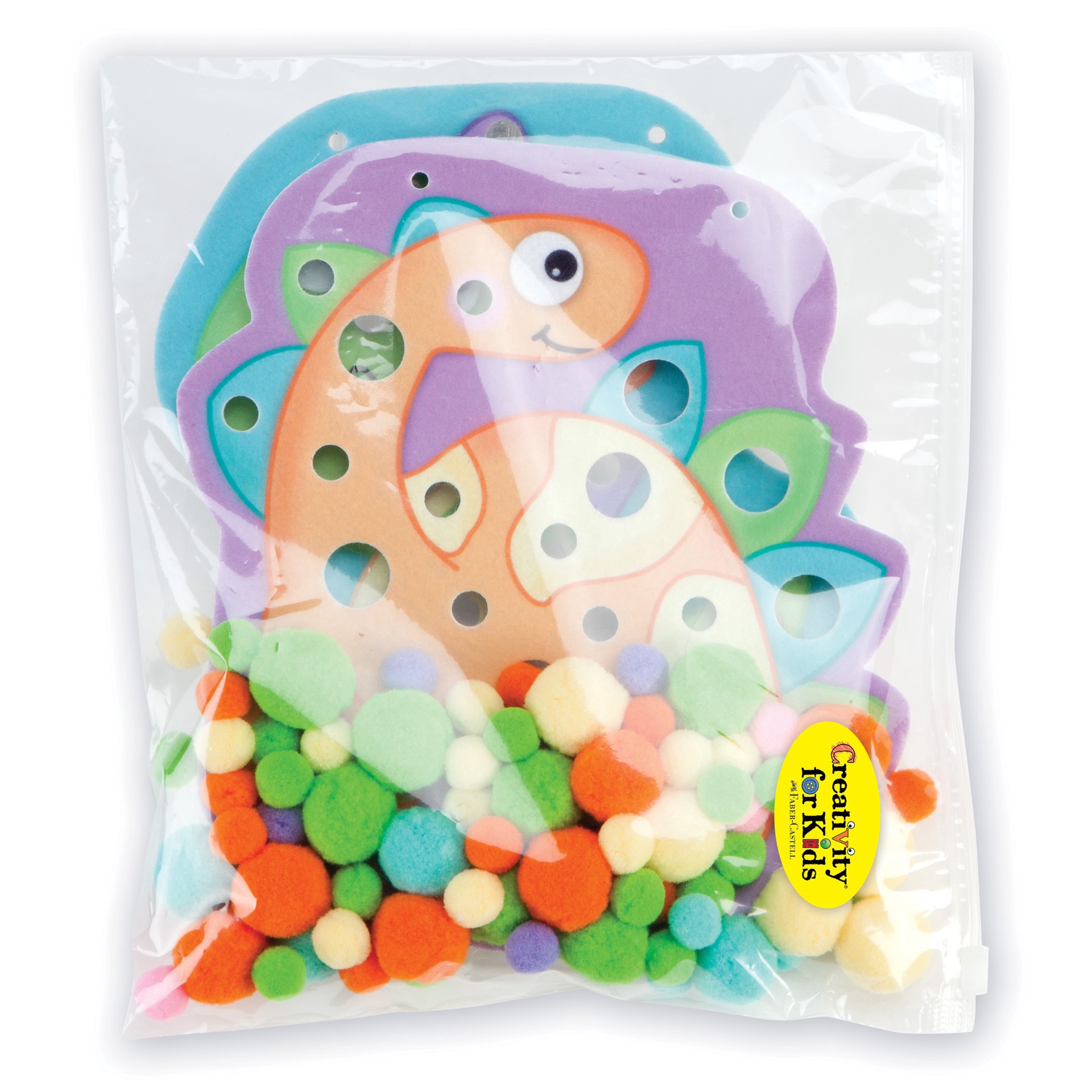 slide 4 of 9, Faber-Castell Creativity For Kids Dinosaurs Pom Pom Pictures Kit, 1 ct