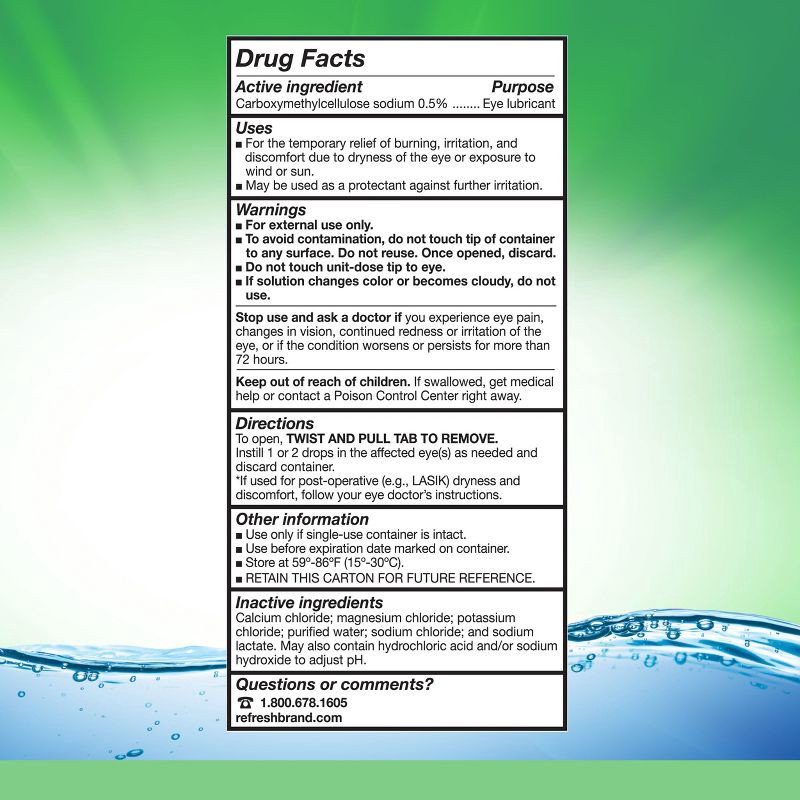 slide 8 of 10, Refresh Plus Preservative Free Lubricant Eye Drops - 28ml/70ct, 28 ml, 70 ct