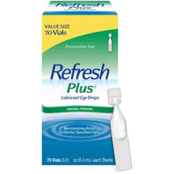 Refresh Plus Preservative Free Lubricant Eye Drops - 28ml/70ct