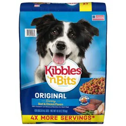 Kibbles 'n Bits Original Savory Beef & Chicken Flavors Adult Complete & Balanced Dry Dog Food - 16lbs
