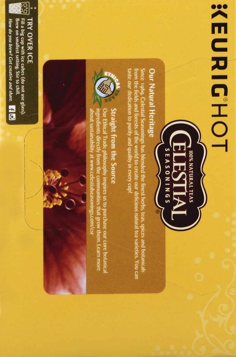 slide 3 of 5, Celestial Seasonings Lemon Zinger Caffeine Free Herbal Tea 12 ct K-Cup Pods 1.3 oz. Box, 12 ct