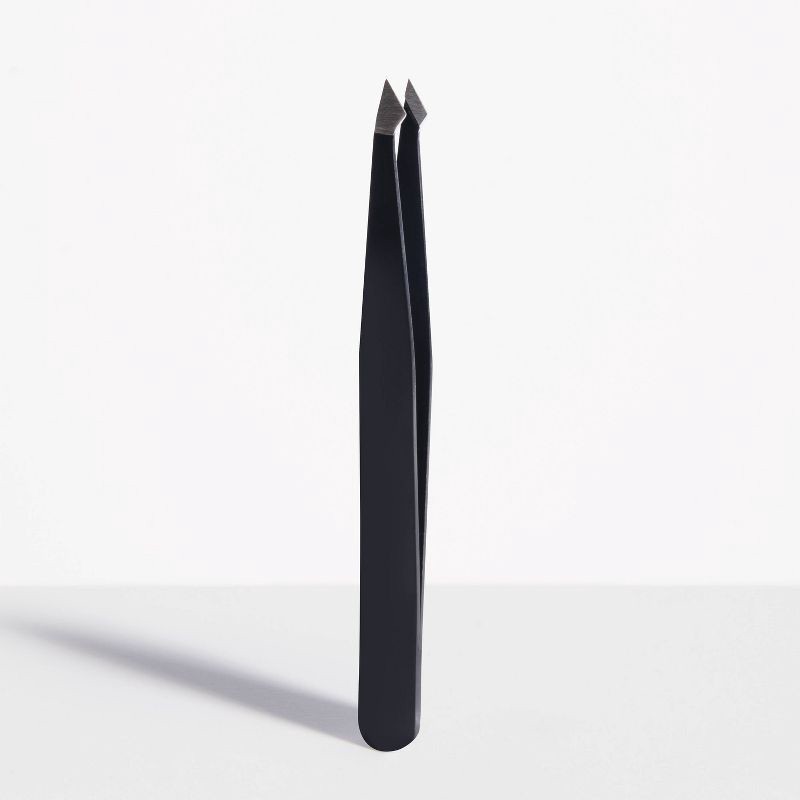 slide 4 of 5, Trim Slant/Point Tip Tweezers - Stainless Steel, 1 ct