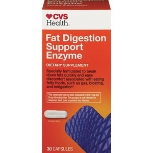 slide 1 of 1, CVS Health Fat Digestion Support Enzyme Capsules, 30 ct