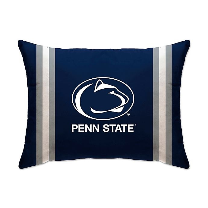 slide 1 of 1, NCAA Penn State University Rectangular Microplush Standard Bed Pillow, 1 ct