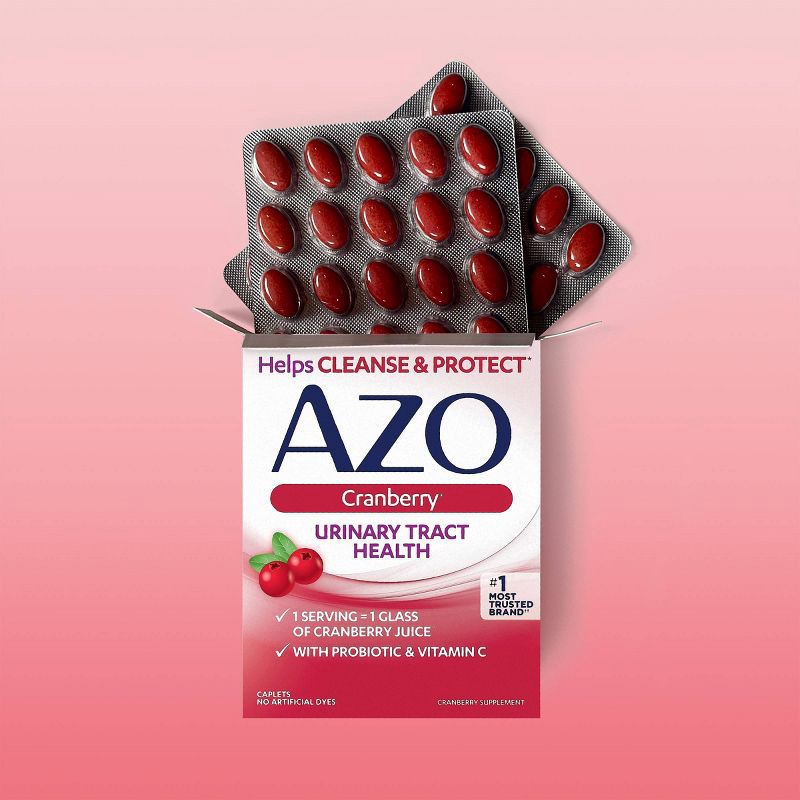 slide 2 of 7, AZO Cranberry for Urinary Tract Health, Cleanse + Protect - 50ct, 50 ct