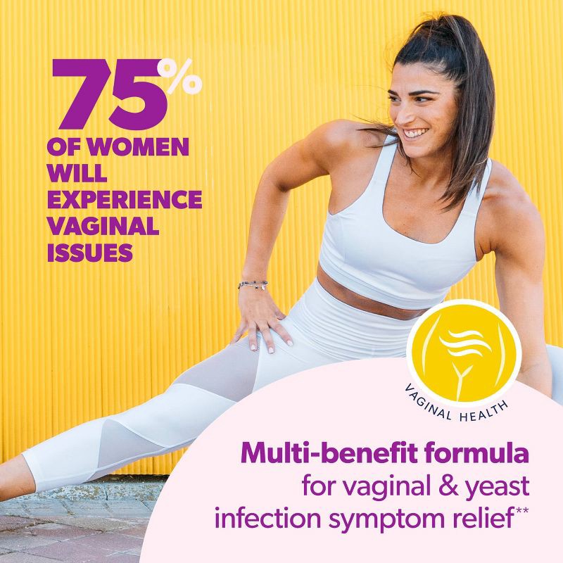 slide 6 of 9, AZO Yeast Plus Dual Relief, Yeast Infection + Vaginal Symptom Relief - 60ct, 60 ct
