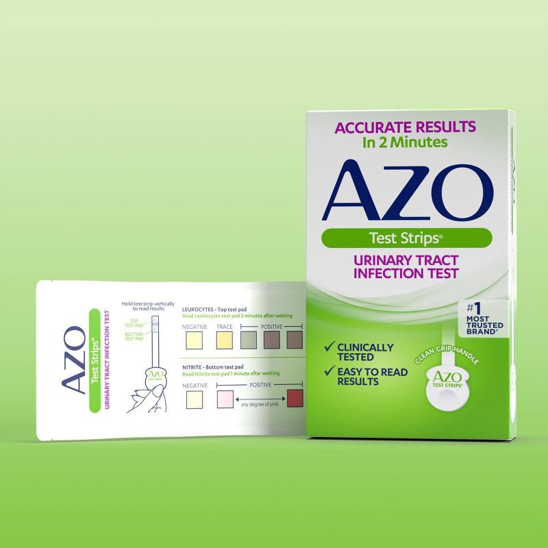 slide 2 of 7, AZO Urinary Tract Infection Test Strips, UTI Test Results in 2 Minutes - 3ct, 3 ct