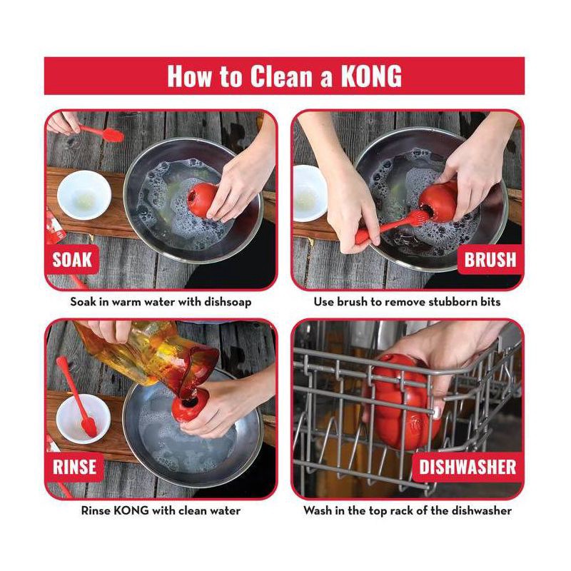 slide 8 of 8, KONG Refillable Classic Chew Dog Toy - M, 1 ct