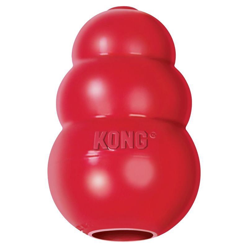 slide 1 of 8, KONG Refillable Classic Chew Dog Toy - M, 1 ct