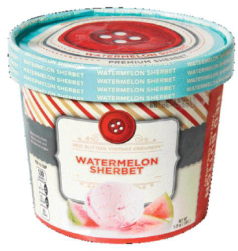 slide 1 of 1, Red Button Creamery Watermelon Sherbet, 56 oz