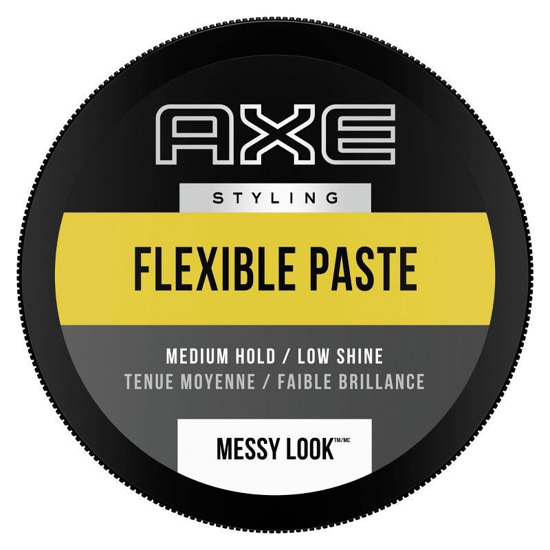 slide 2 of 9, Axe Styling Messy Look Medium Hold Low Shine Flexible Hair Paste - Travel Size - 2.64oz, 2.64 oz