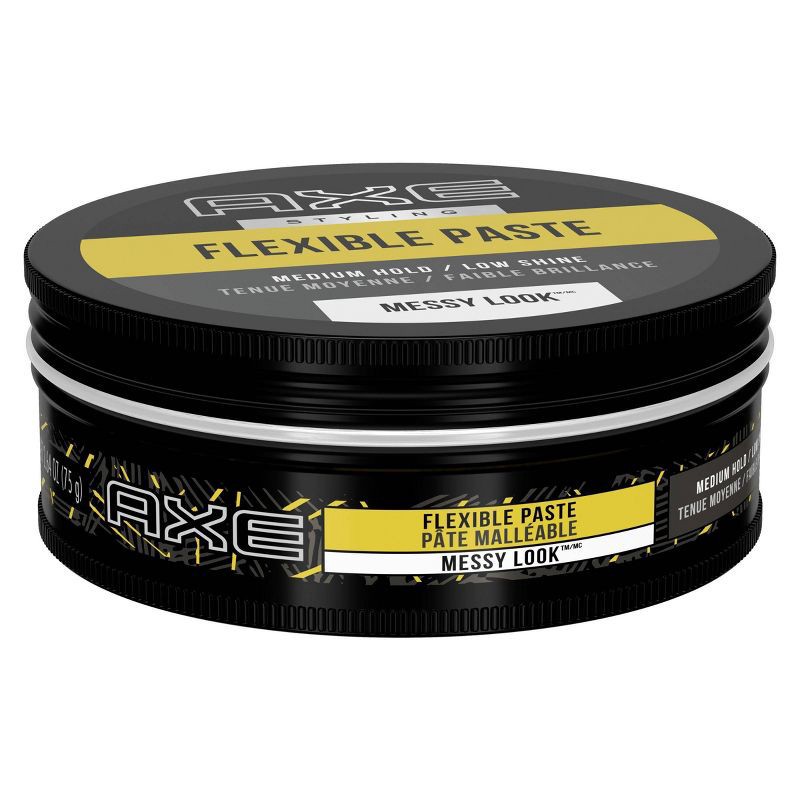 slide 3 of 9, Axe Styling Messy Look Medium Hold Low Shine Flexible Hair Paste - Travel Size - 2.64oz, 2.64 oz