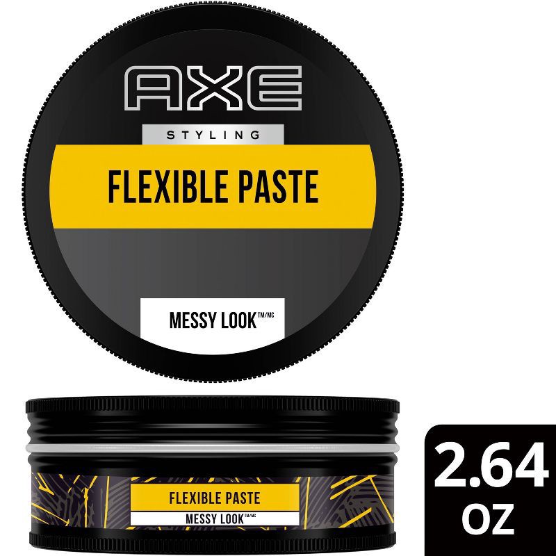 slide 1 of 9, Axe Styling Messy Look Medium Hold Low Shine Flexible Hair Paste - Travel Size - 2.64oz, 2.64 oz