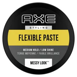 Axe Styling Messy Look Medium Hold Low Shine Flexible Hair Paste - Travel Size - 2.64oz