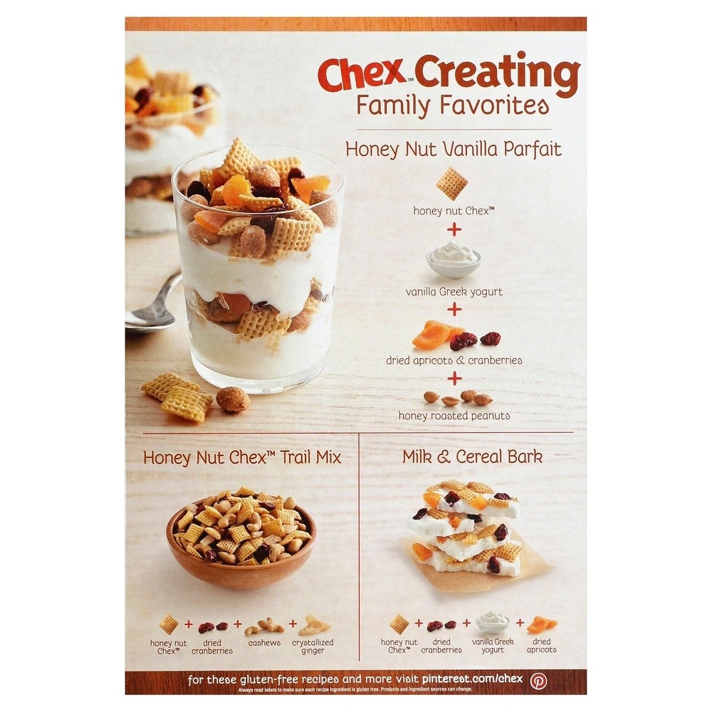 slide 4 of 4, Honey Nut Chex Breakfast Cereal, Gluten Free, 12.5 oz, 12.5 oz