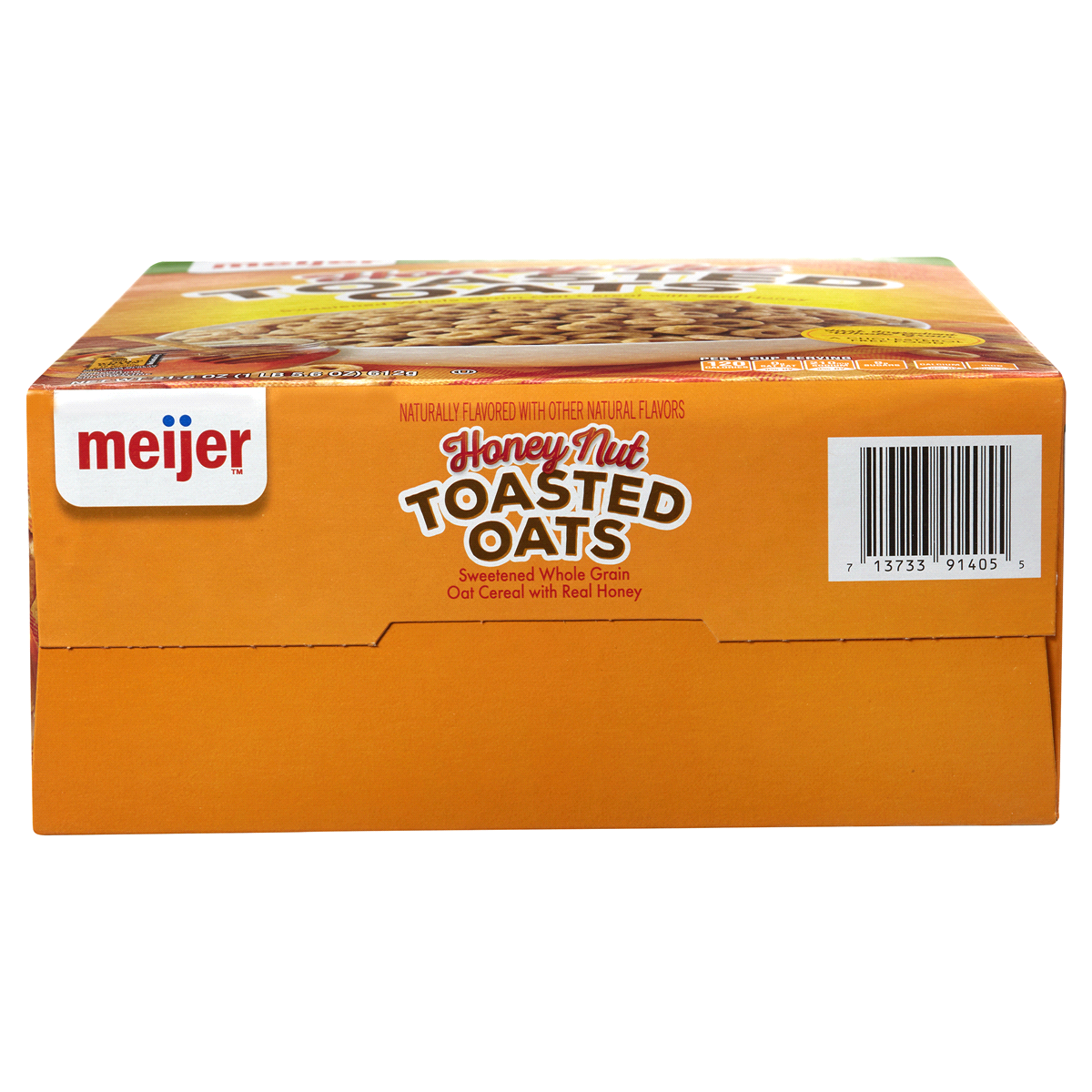 slide 2 of 5, Meijer Toasted Oats Honey Nut Cereal, 21.6 oz