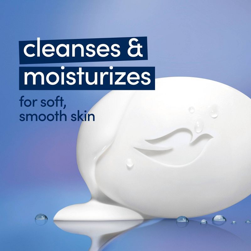 slide 6 of 9, Dove Beauty White Moisturizing Beauty Bar Soap - 8pk - 3.75oz each, 8 ct, 3.75 oz