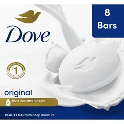 Dove Beauty White Moisturizing Beauty Bar Soap - 8pk - 3.75oz each