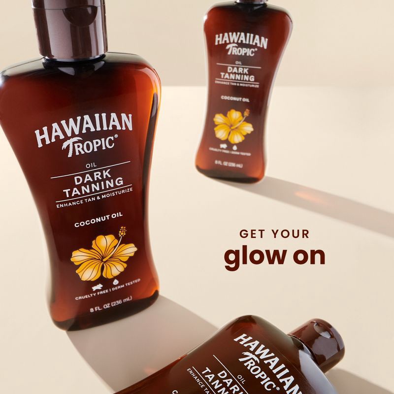 slide 3 of 7, Hawaiian Tropic Dark Tanning Oil - 8oz, 8 oz