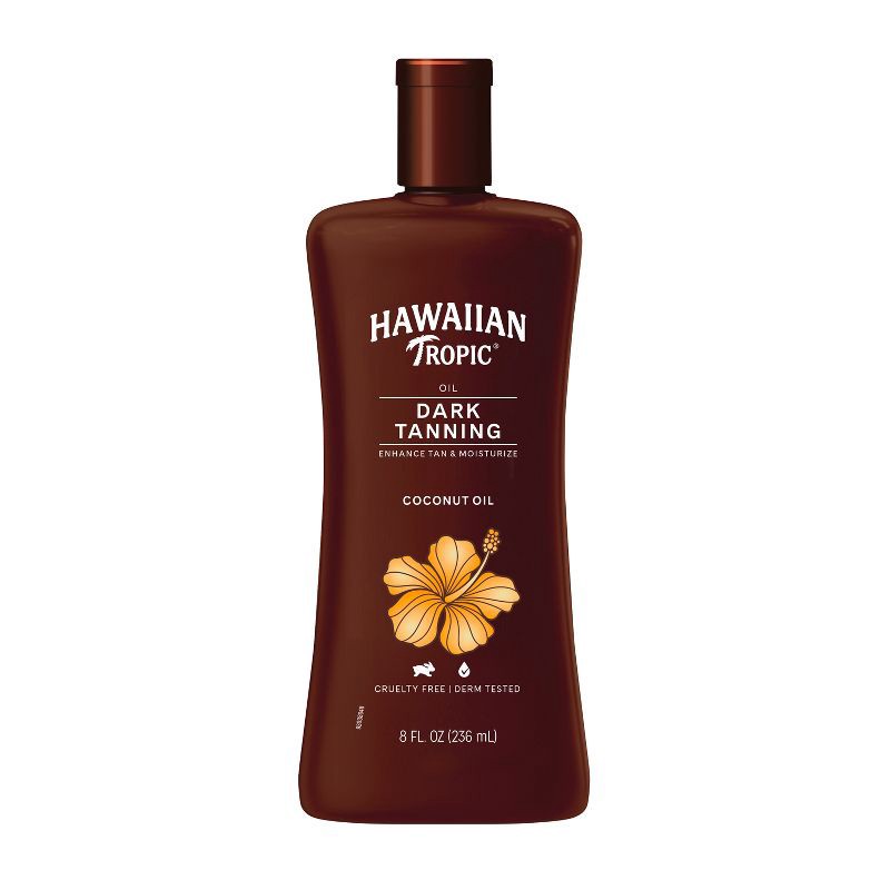 slide 1 of 7, Hawaiian Tropic Dark Tanning Oil - 8oz, 8 oz