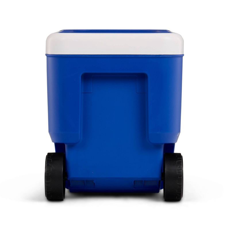 slide 4 of 11, Igloo Wheelie Cool 38qt Rolling Cooler - Blue: Odor & Stain-Resistant, Polyethylene, 38 qt