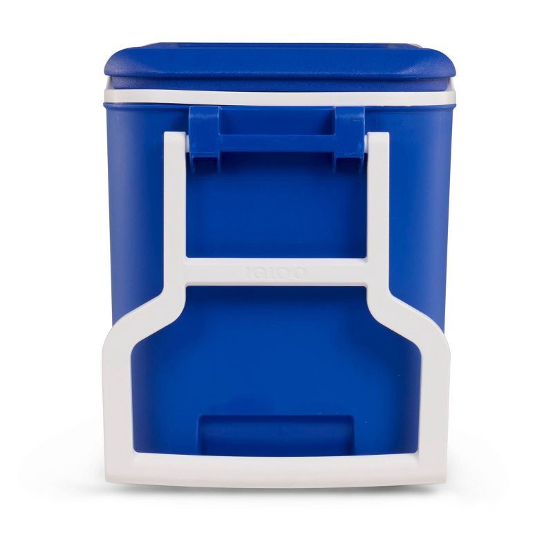 slide 6 of 11, Igloo Wheelie Cool 38qt Rolling Cooler - Blue: Odor & Stain-Resistant, Polyethylene, 38 qt