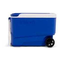 Igloo Wheelie Cool 38qt Rolling Cooler - Blue: Odor & Stain-Resistant, Polyethylene