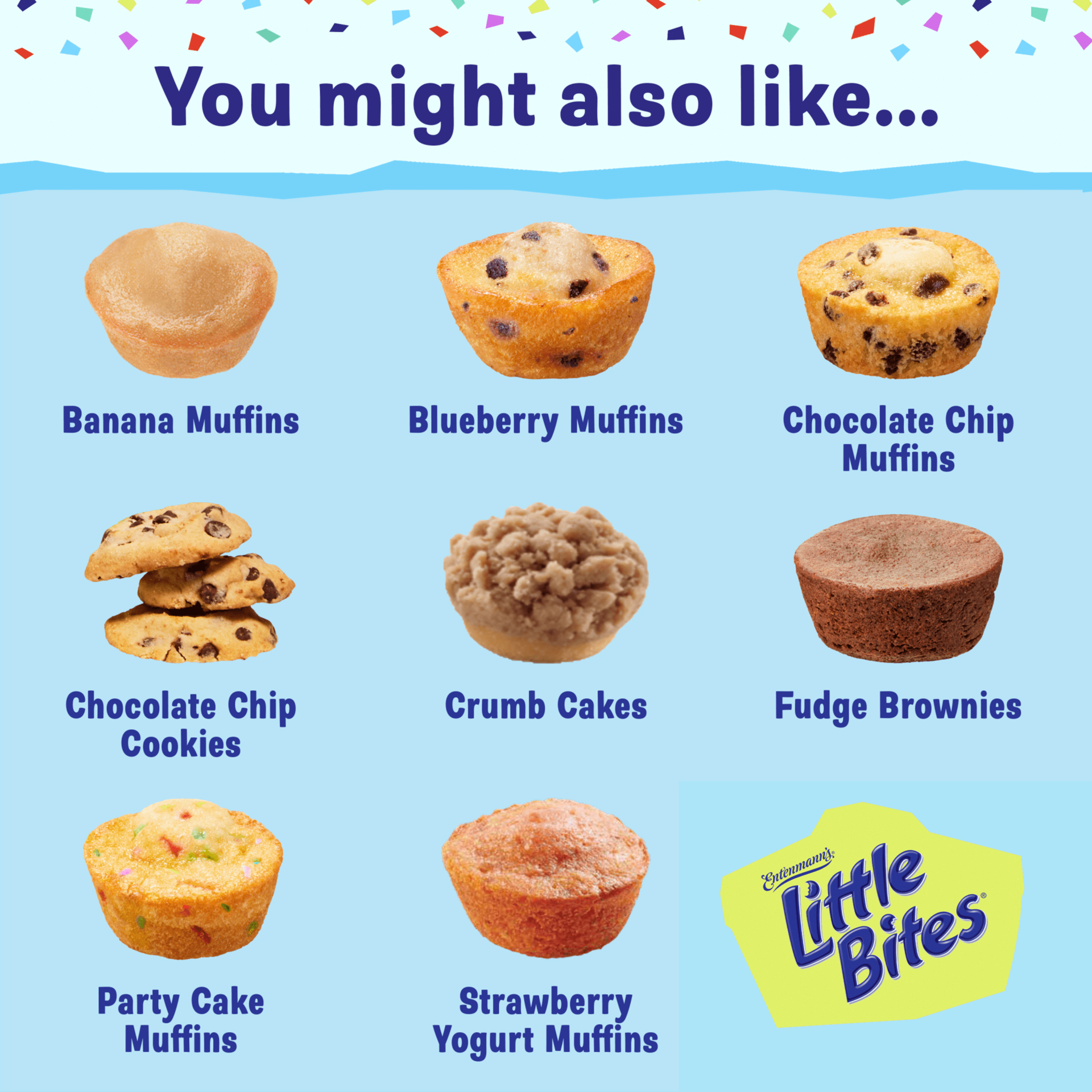 slide 6 of 6, Entenmann's Little Bites Party Cake (Individual) Mini Muffins, 4 count, 1.65 oz, 4 ct