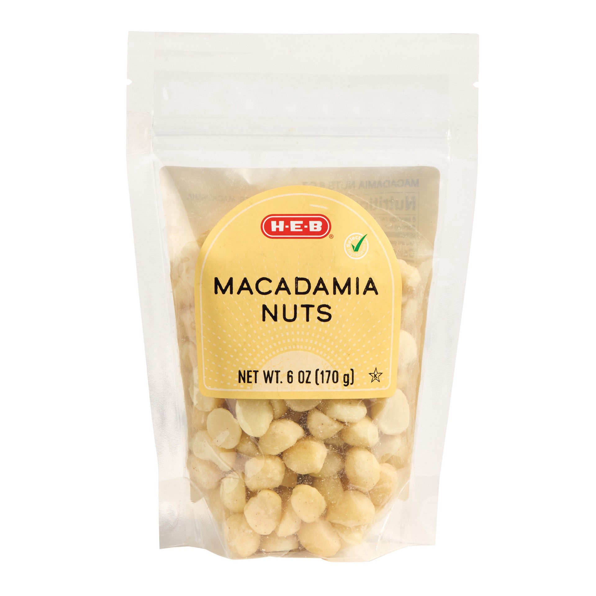 slide 1 of 1, H-E-B Macadamia Nuts, 6 oz