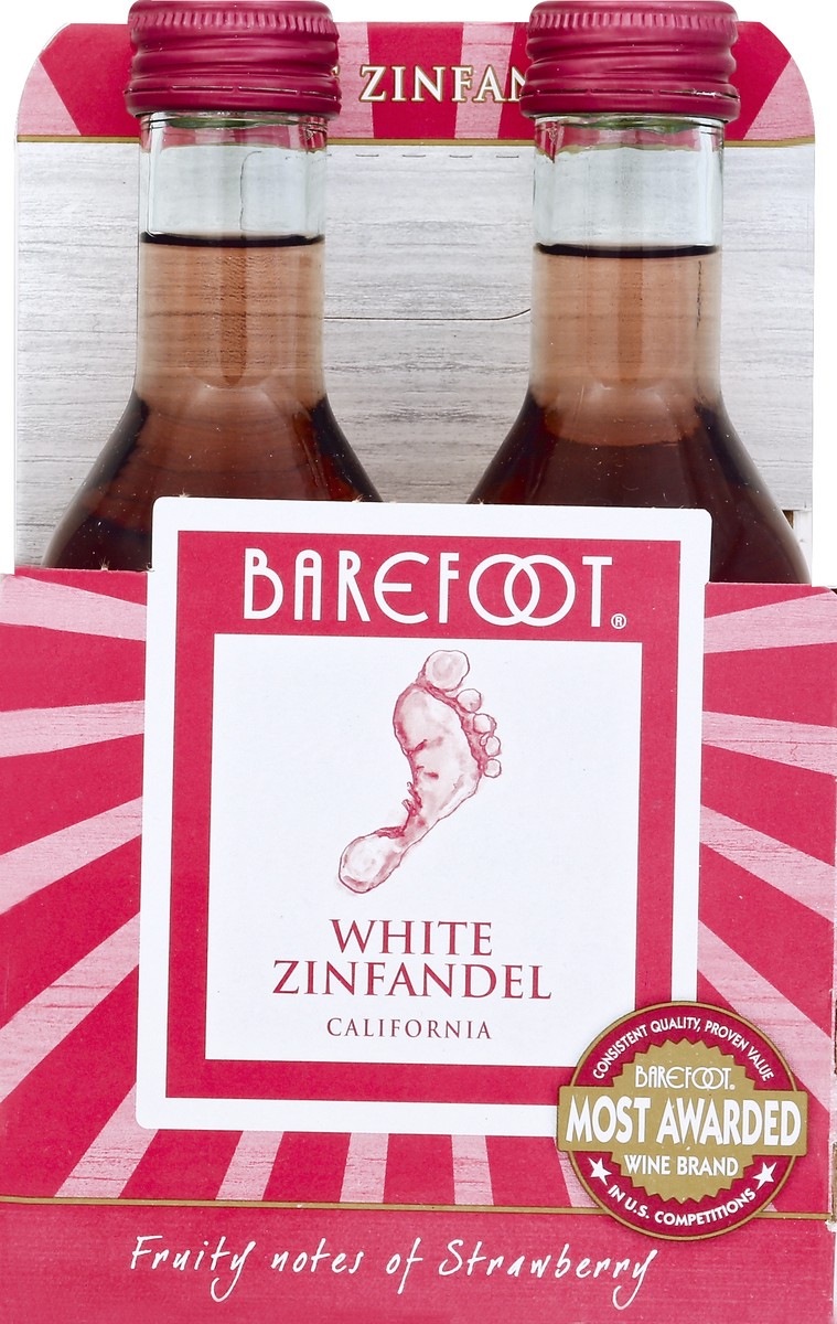 slide 6 of 6, Barefoot Blush Wine, 187 ml