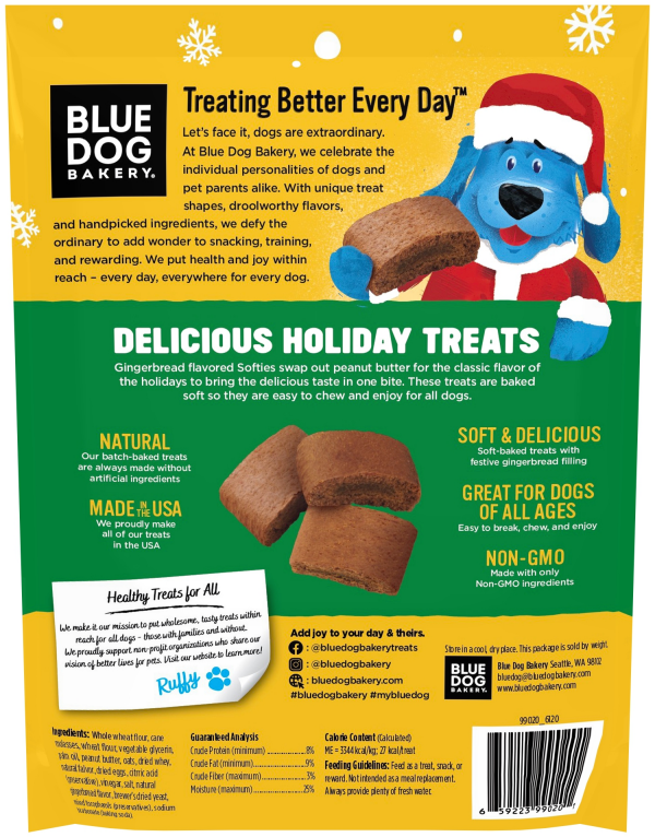 slide 4 of 5, Blue Dog Sleigh Bell Treats, 