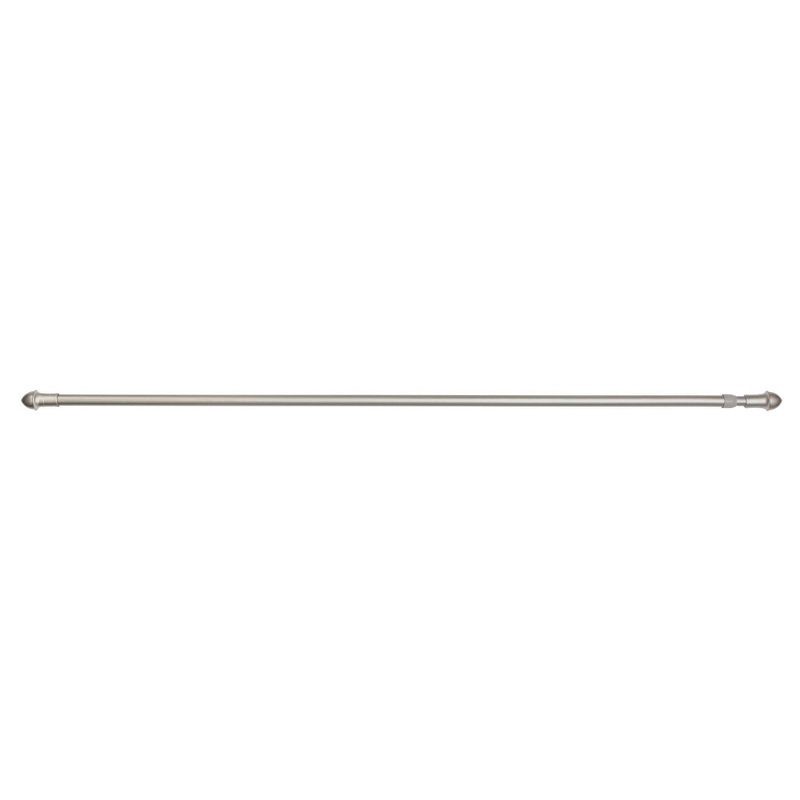 slide 3 of 3, 28"-48" Café Curtain Rod Nickel - Room Essentials™, 1 ct