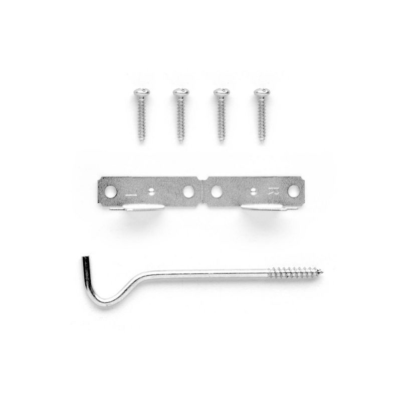 slide 3 of 4, 48"-84" Single Curtain Rod White - Room Essentials™: Metal, Powder-Coated, Adjustable Length, .79" Diameter, 1 ct