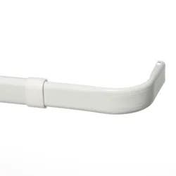 48"-84" Single Curtain Rod White - Room Essentials™: Metal, Powder-Coated, Adjustable Length, .79" Diameter