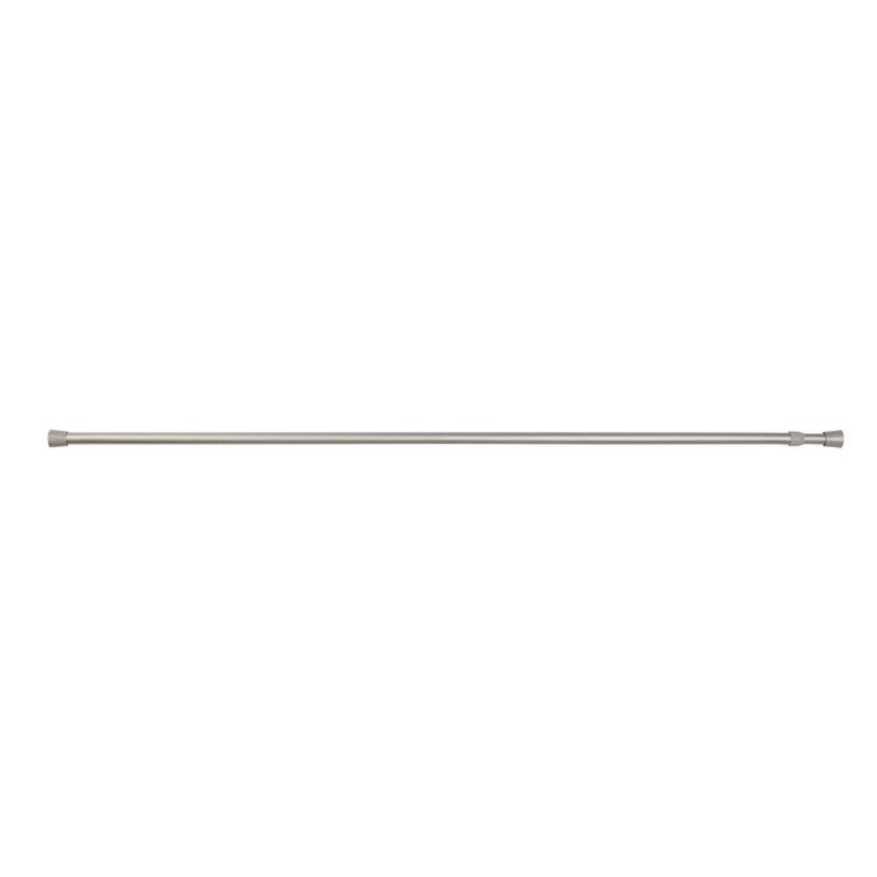 slide 3 of 3, 28"-48" Round Spring Tension Curtain Rod Nickel - Room Essentials™, 1 ct