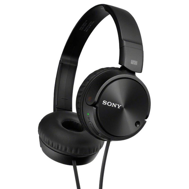 slide 3 of 3, Sony Noise Canceling On-Ear Wired Headphones (MDRZX110NC), 1 ct