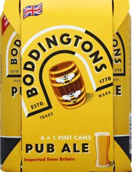 Boddington's Pub Ale Beer, 4 Pack 16 fl oz Cans